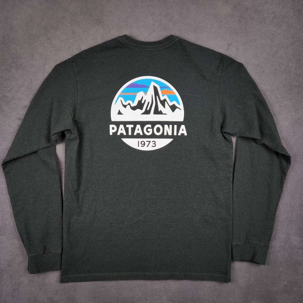 Patagonia Fitz Roy Scope Responsibili-Tee Shirt Mens XS Kelp Forest‎ Green 38515